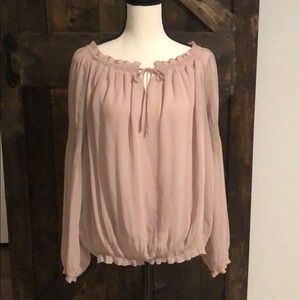 Cute light pink boho pirate shirt